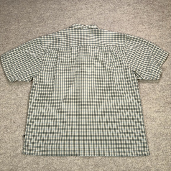 Vtg Ocean Pacific OP Shirt Mens Large Green Yellow Plaid Button Up Skate Surf - Picture 7 of 10